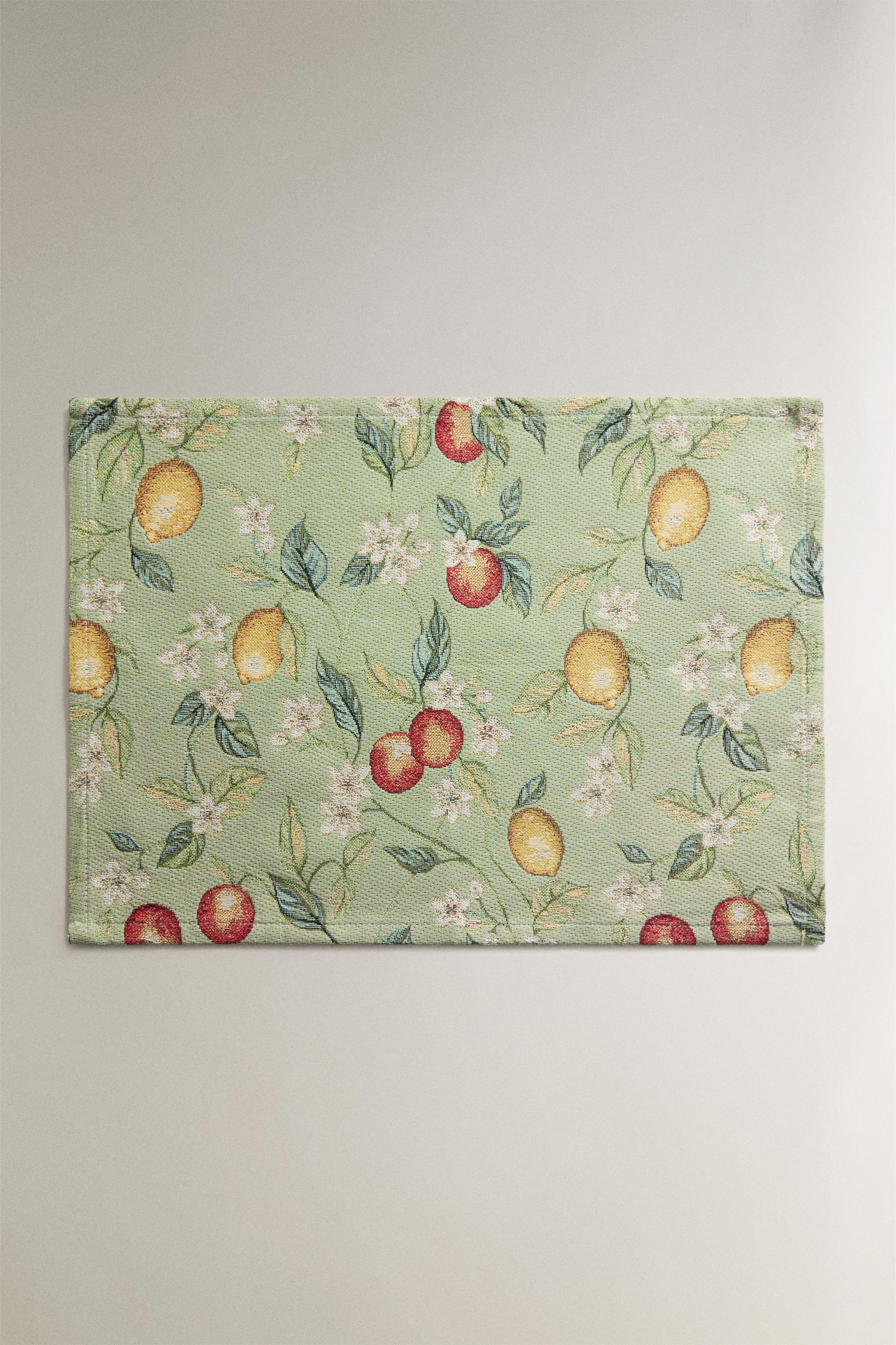 SET DE TABLE JACQUARD FRUITS